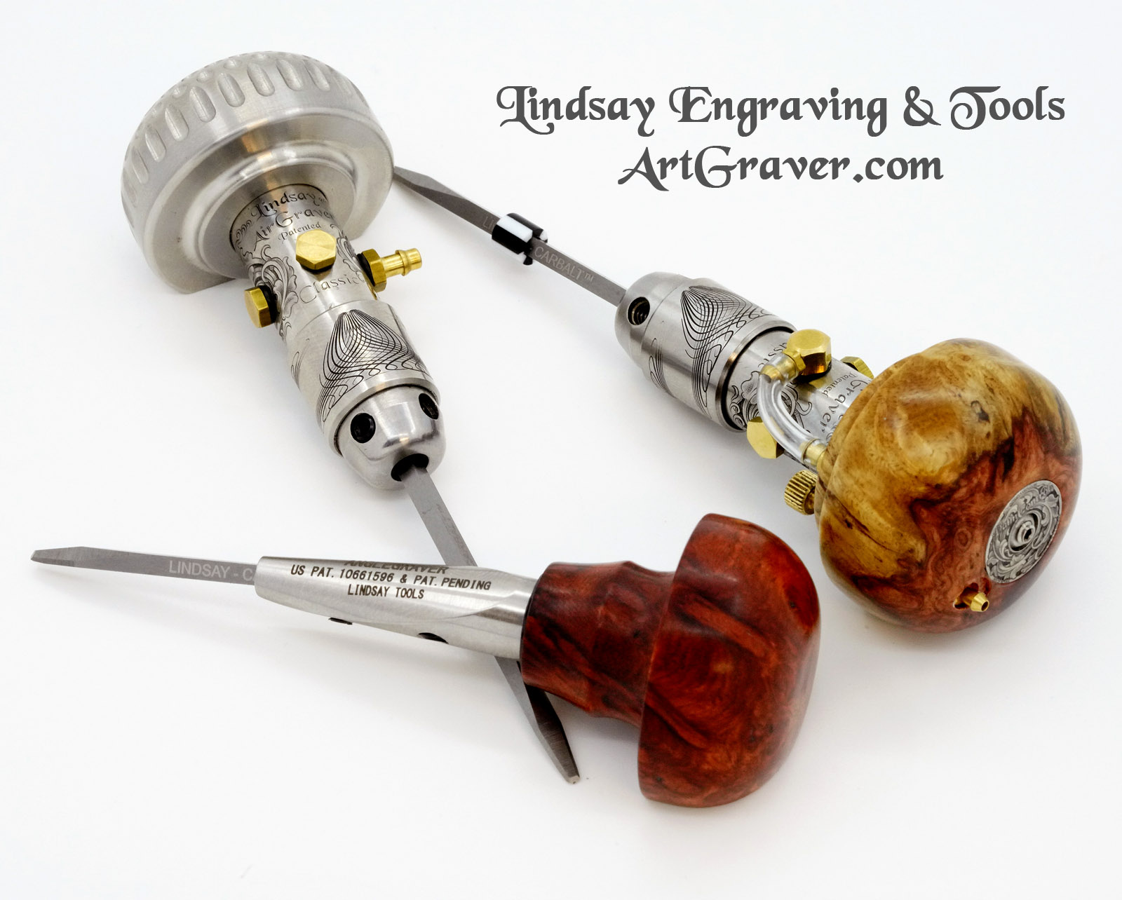 HAND ENGRAVING TOOLS AND HAND ENGRAVING EQUIPMENT FOR JEWELERS AND ARTISTS.  Learn to hand engrave with the patented Lindsay AirGraver Engraving Tools  for Hand Engravers, Jewelers and Artists ~ Steve Lindsay